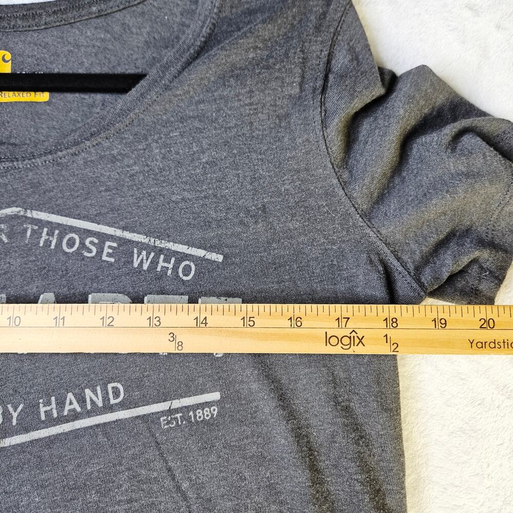 Carhartt Relaxed Fit Graphic T-Shirt Gray Medium M 8 10 Casual Workwear Outdoor - Picture 8 of 9